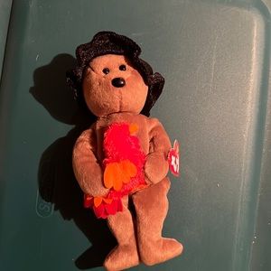 Pilgrim bear Beanie baby